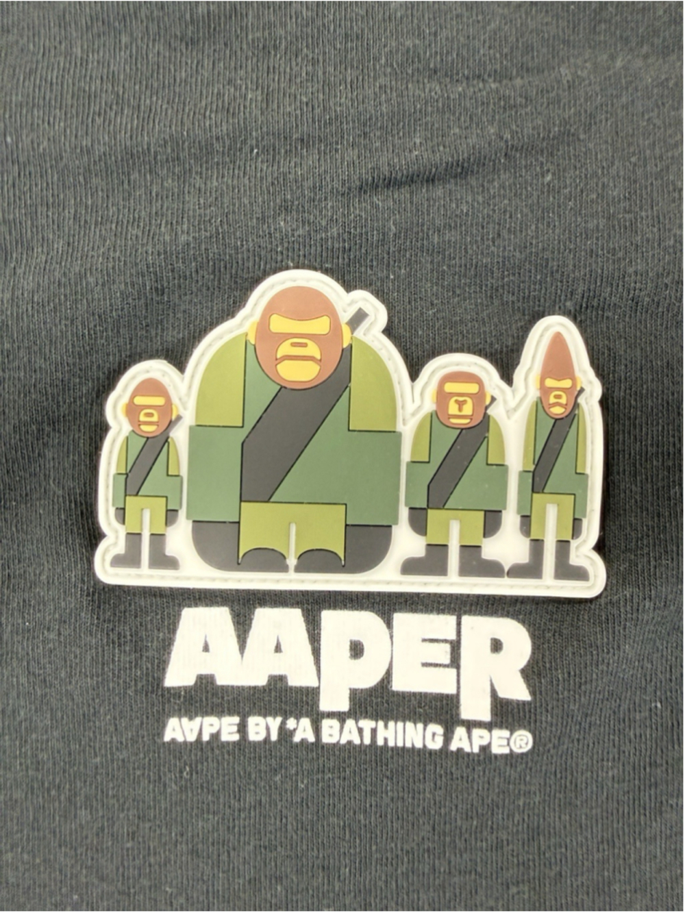Aaper By A Bathing Ape Men's Size M Cartoon Graphic Apes And Planet Earth Shirt - Picture 9 of 13